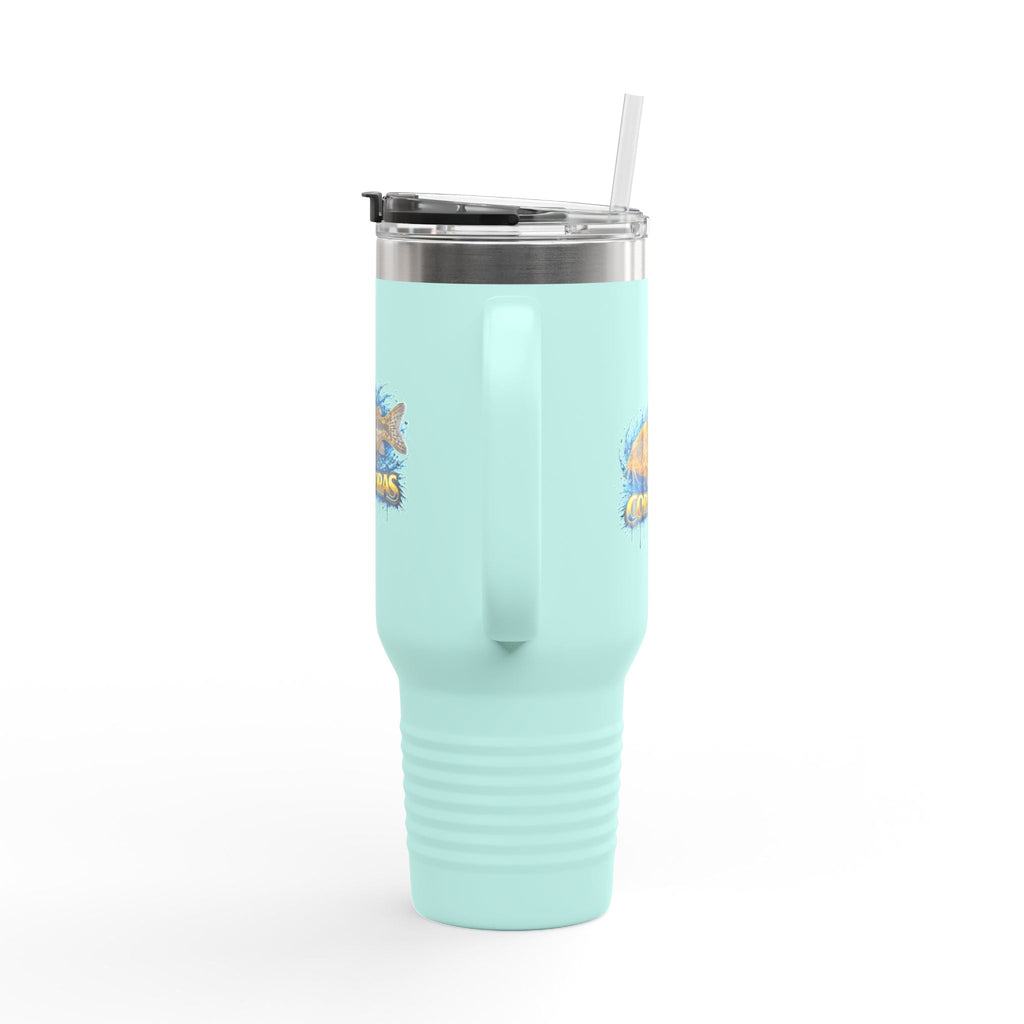 Corydoras Fish 40oz Insulated Travel Mug — Fishing Aquarium Lover Tumbler
