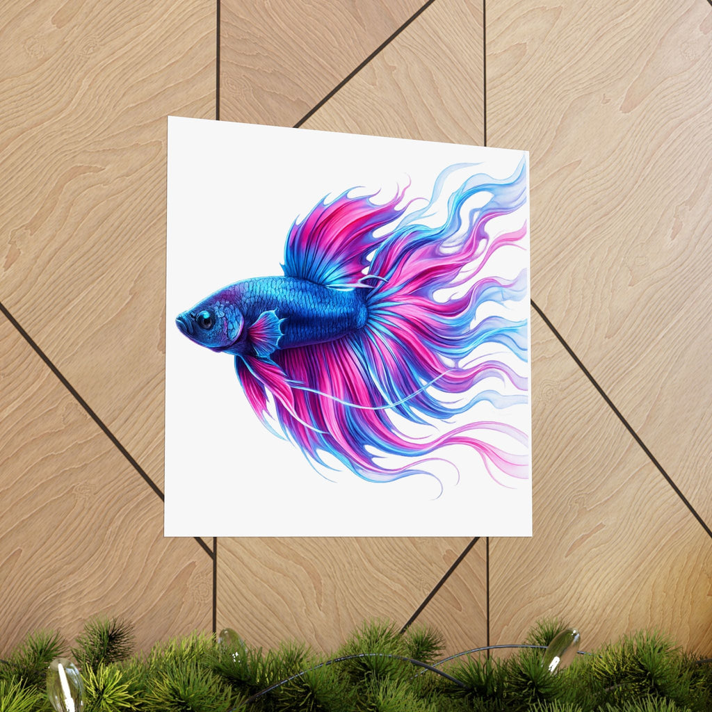 Electric Paint Betta Art Poster
