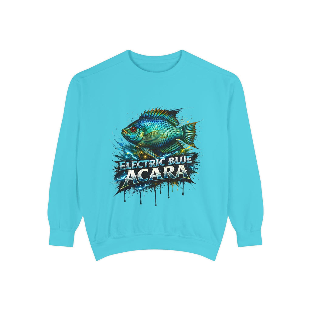 Electric Blue Acara – Garment-Dyed Premium Sweatshirt