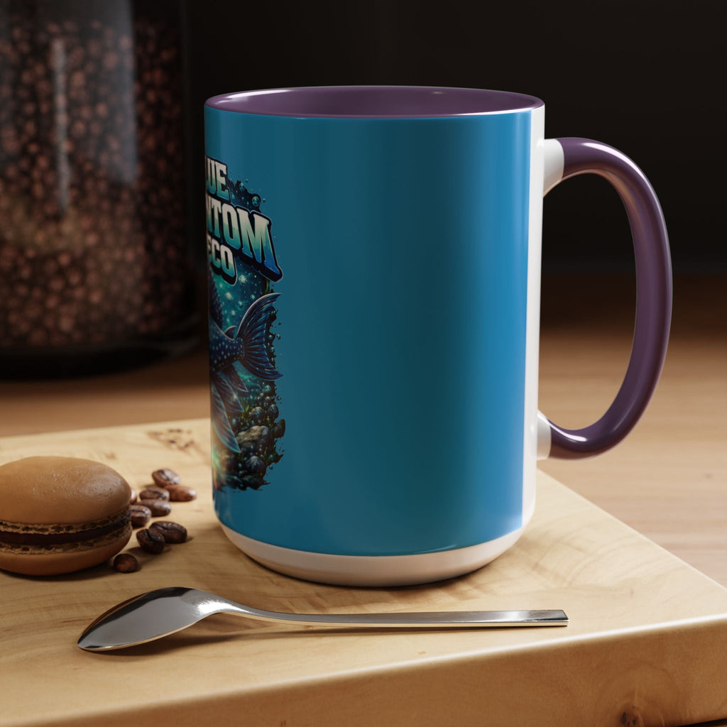 Blue Phantom Pleco Accent Coffee Mug – Aquarium Fish Lover Gift (11/15oz)
