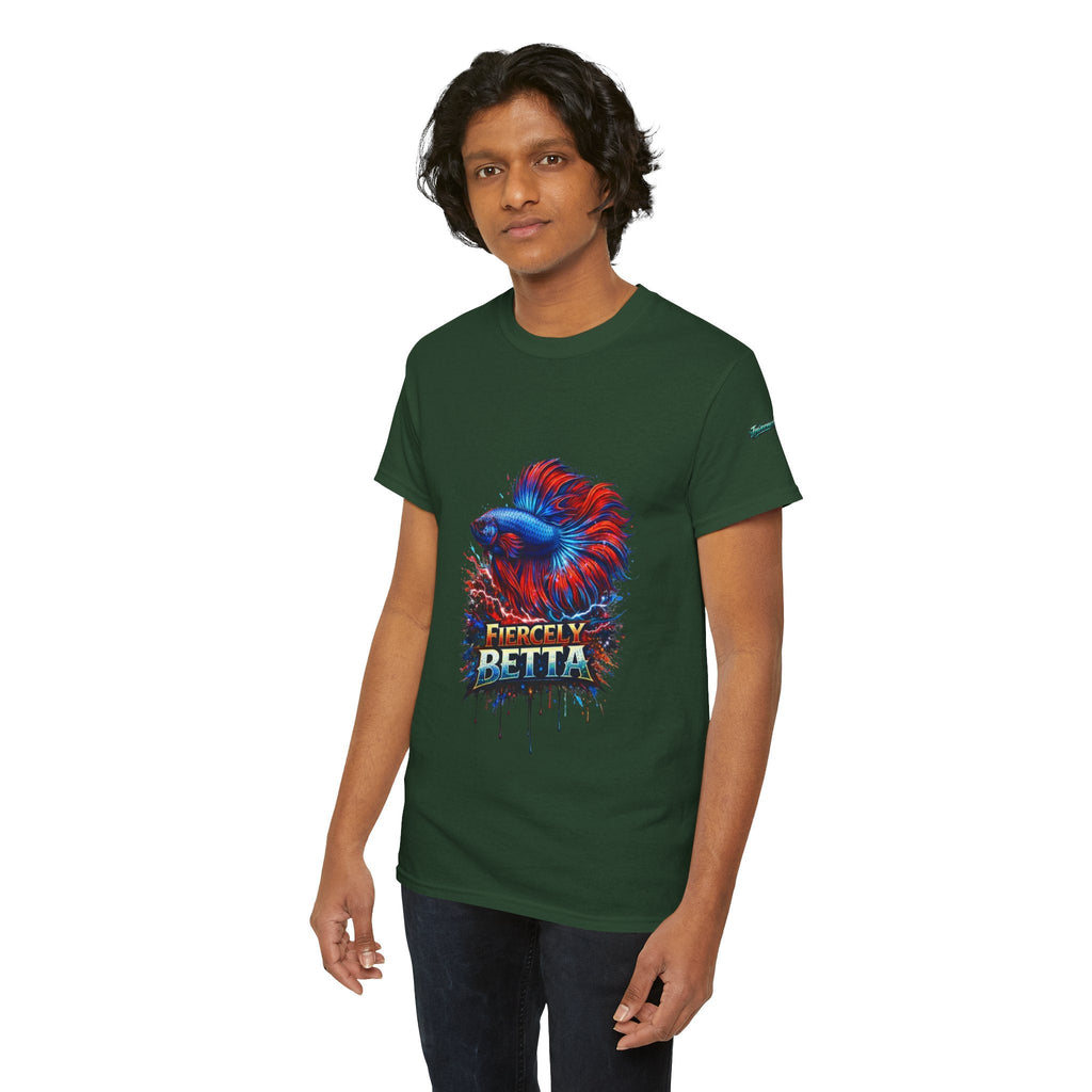 Betta Fish T-Shirt — Fiercely Betta Colorful Aquarium Fish Tee